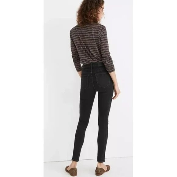 NEW Madewell 10" High-Rise Skinny Jeans Robert Wash 28 Petite - Picture 3 of 9